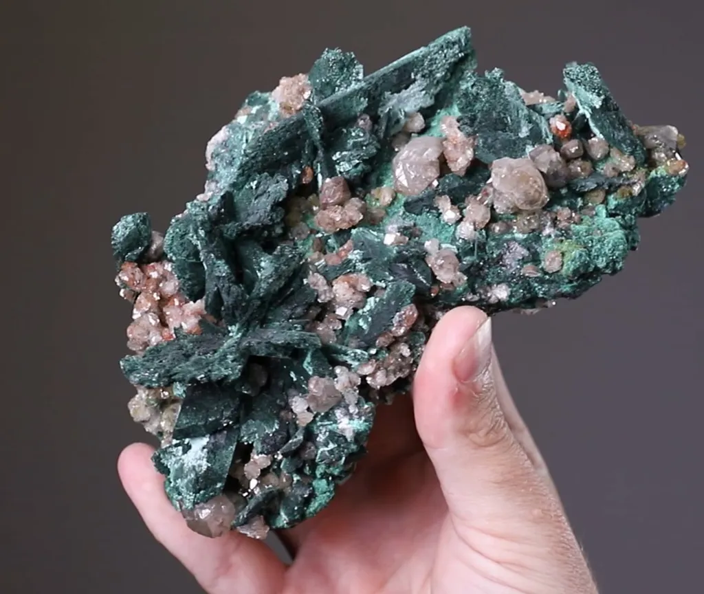Malachite Pseudomorph After Azurite with Cerussite - image 2