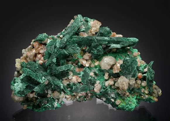 Malachite Pseudomorph After Azurite with Cerussite image
