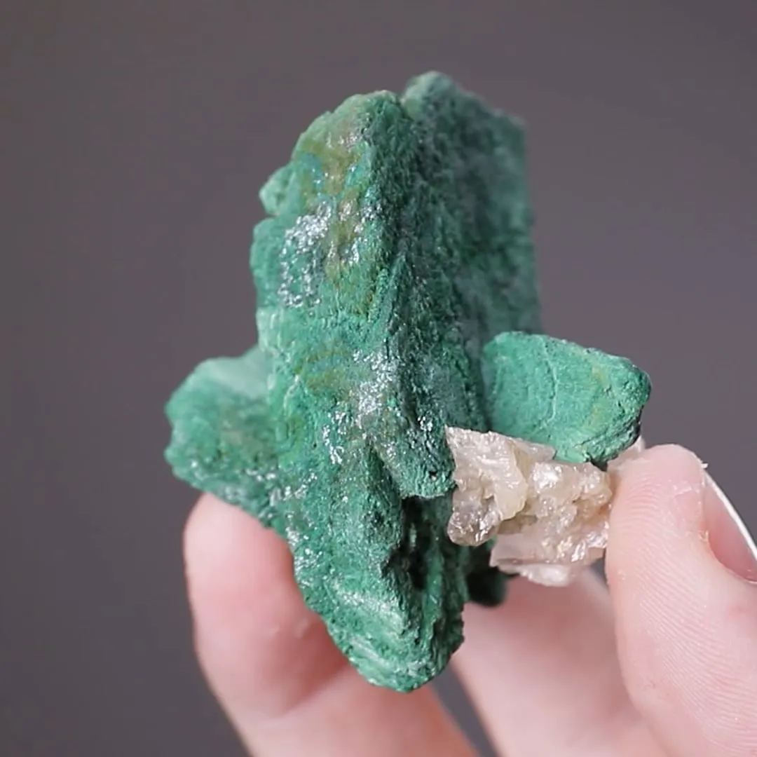 Malachite Pseudomorph After Azurite with Cerussite - image 2