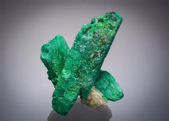Malachite Pseudomorph After Azurite with Cerussite - image 1