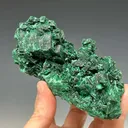 Malachite Pseudomorph after Azurite with Cerussite - image 1