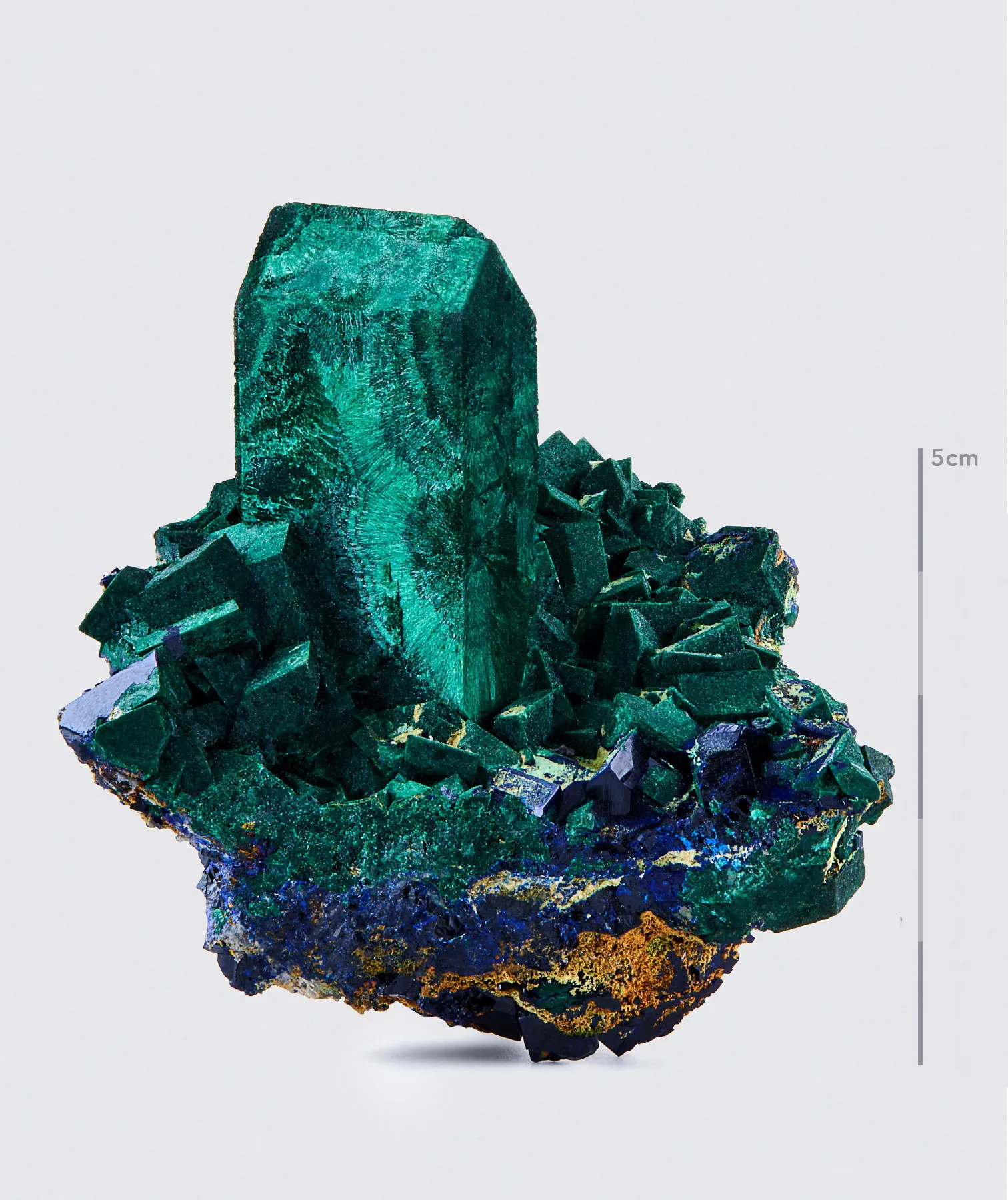 Malachite pseudomorph Azurite - image 1