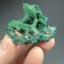 Malachite pseudomorph with Dioptase - image 2