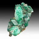 Malachite pseudomorph with Dioptase - image 1