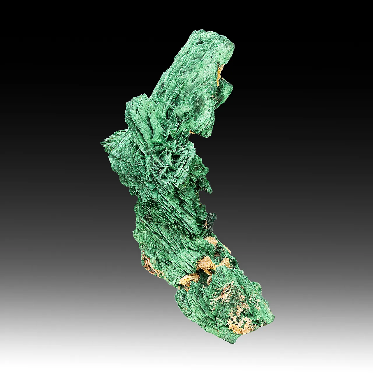 Malachite pseudomorph with Dioptase - image 1