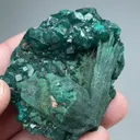 Malachite pseudomorph with Dioptase - image 2