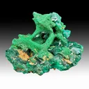 Malachite pseudomorph with Dioptase - image 1