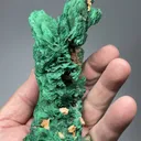 Malachite pseudomorph with Dioptase - image 2