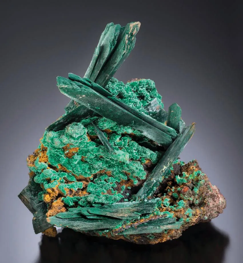 Malachite pseudomorphs after Azurite image