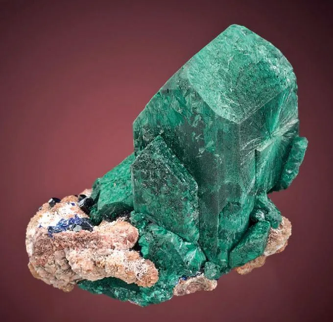 Malachite pseudomorphs after Azurite image