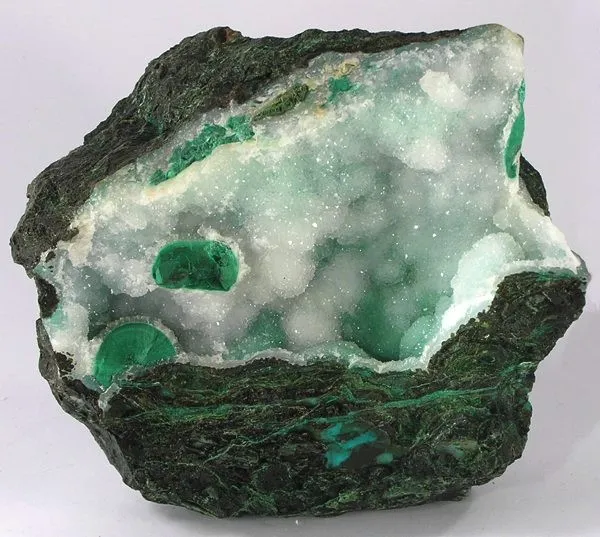 Malachite, Quartz, Chrysocolla image