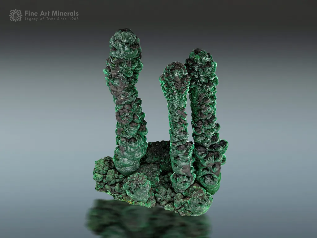 Malachite Stalactite Specimen from Congo image
