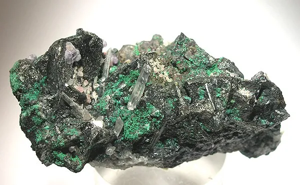 Malachite, Tetrahedrite, Rhodochrosite image