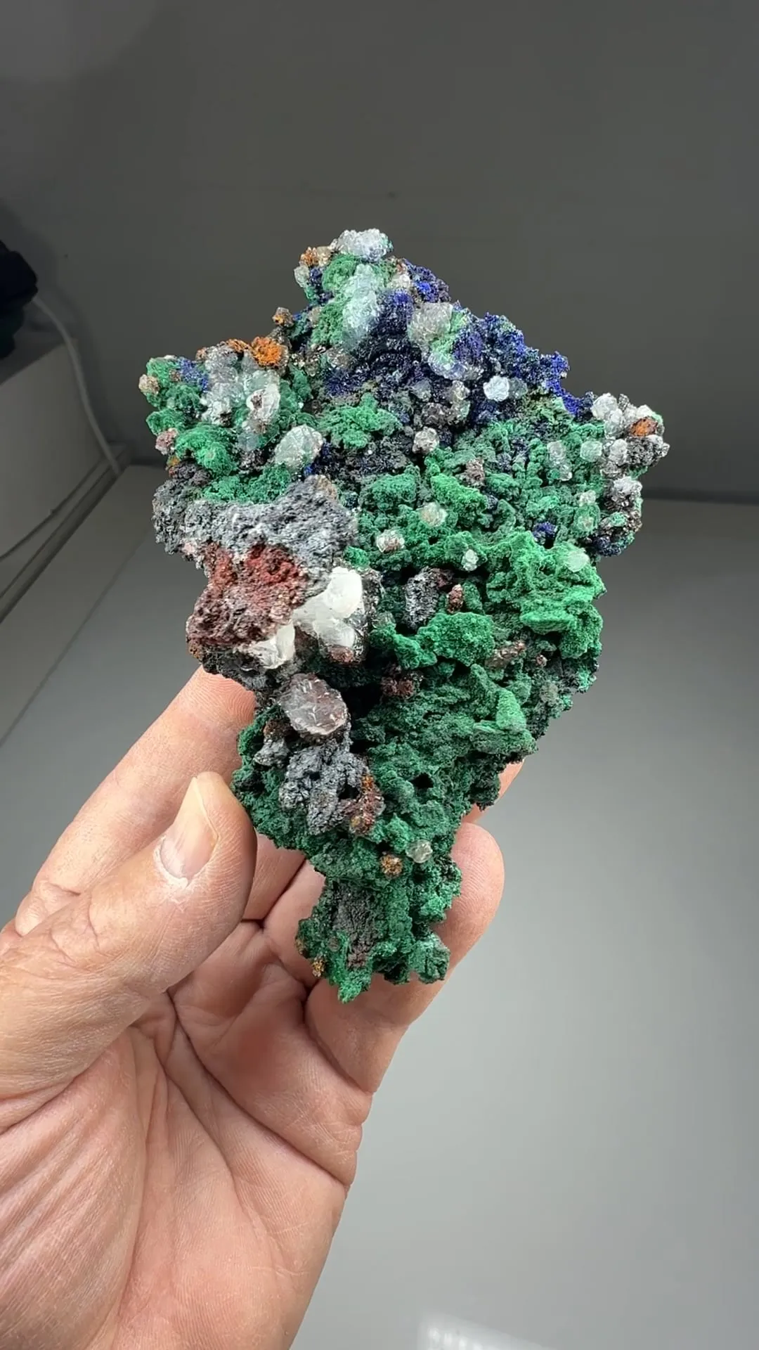 Malachite with Azurite, Calcite - image 2