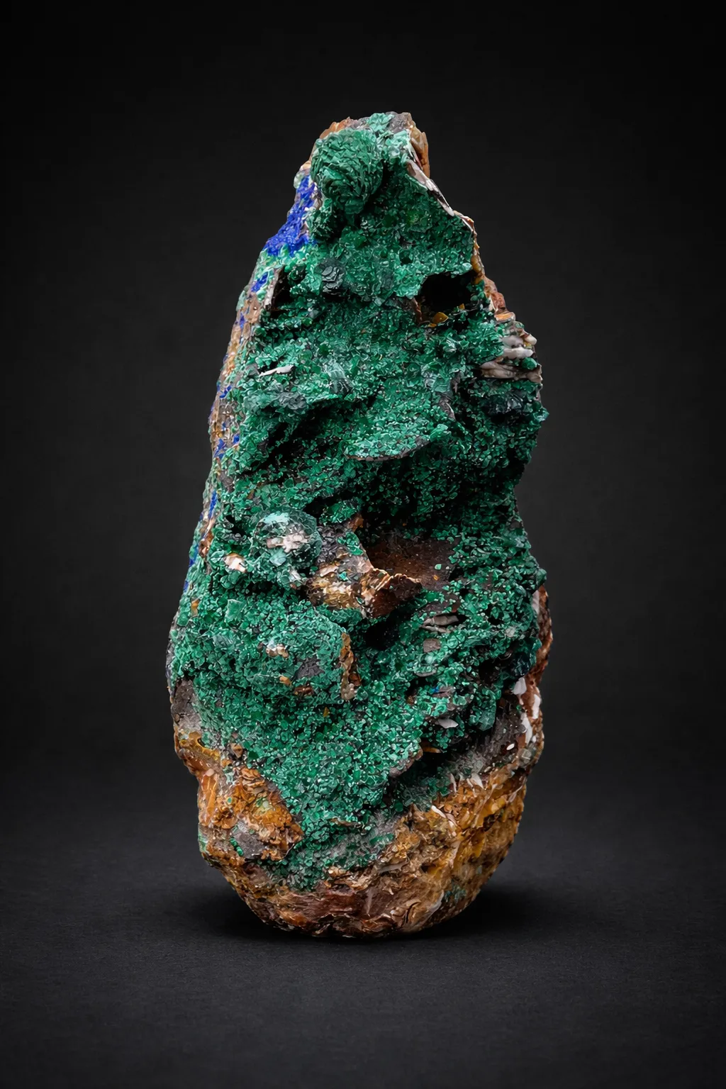Malachite with azurite from midelt morocco - image 1