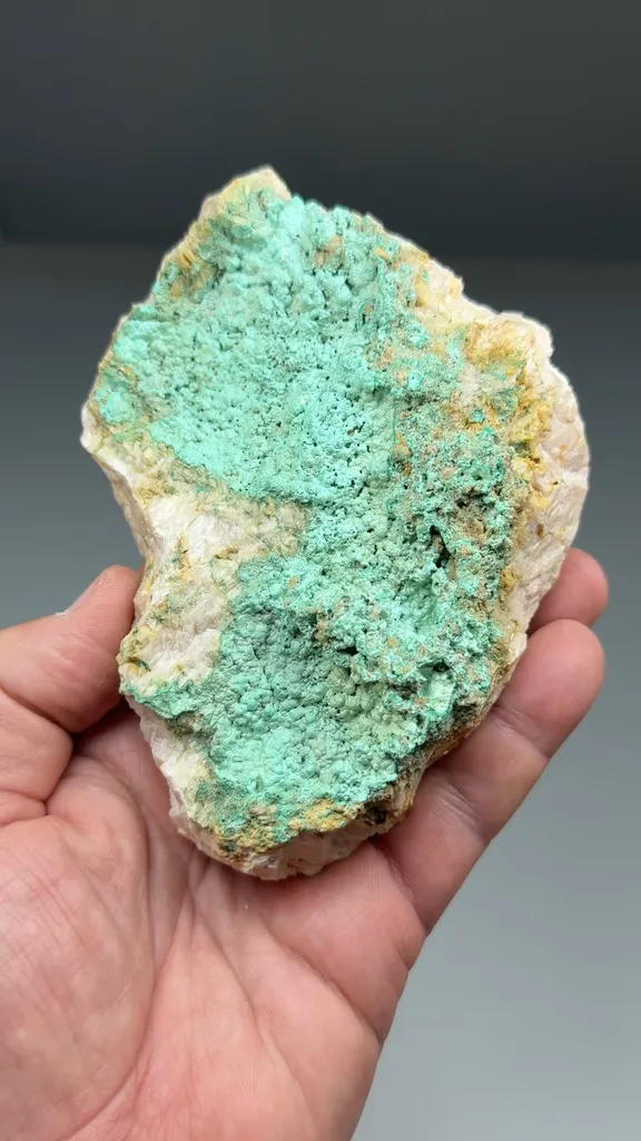 Malachite with Barite - image 2