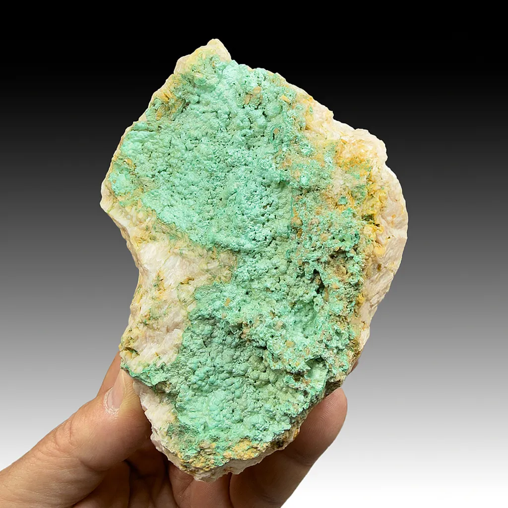 Malachite with Barite image