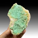 Malachite with Barite - image 1