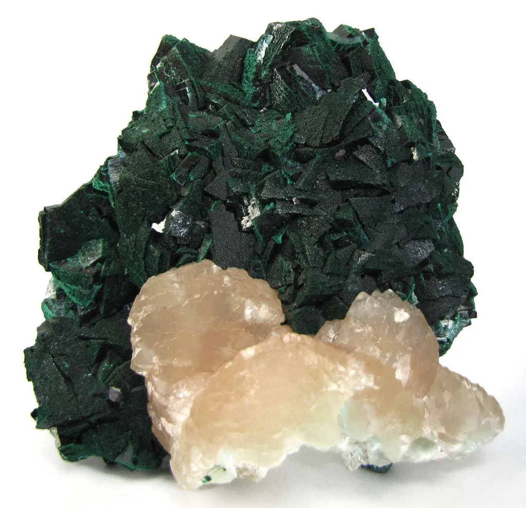 Malachite With Calcite image