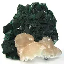 Malachite With Calcite - image 1