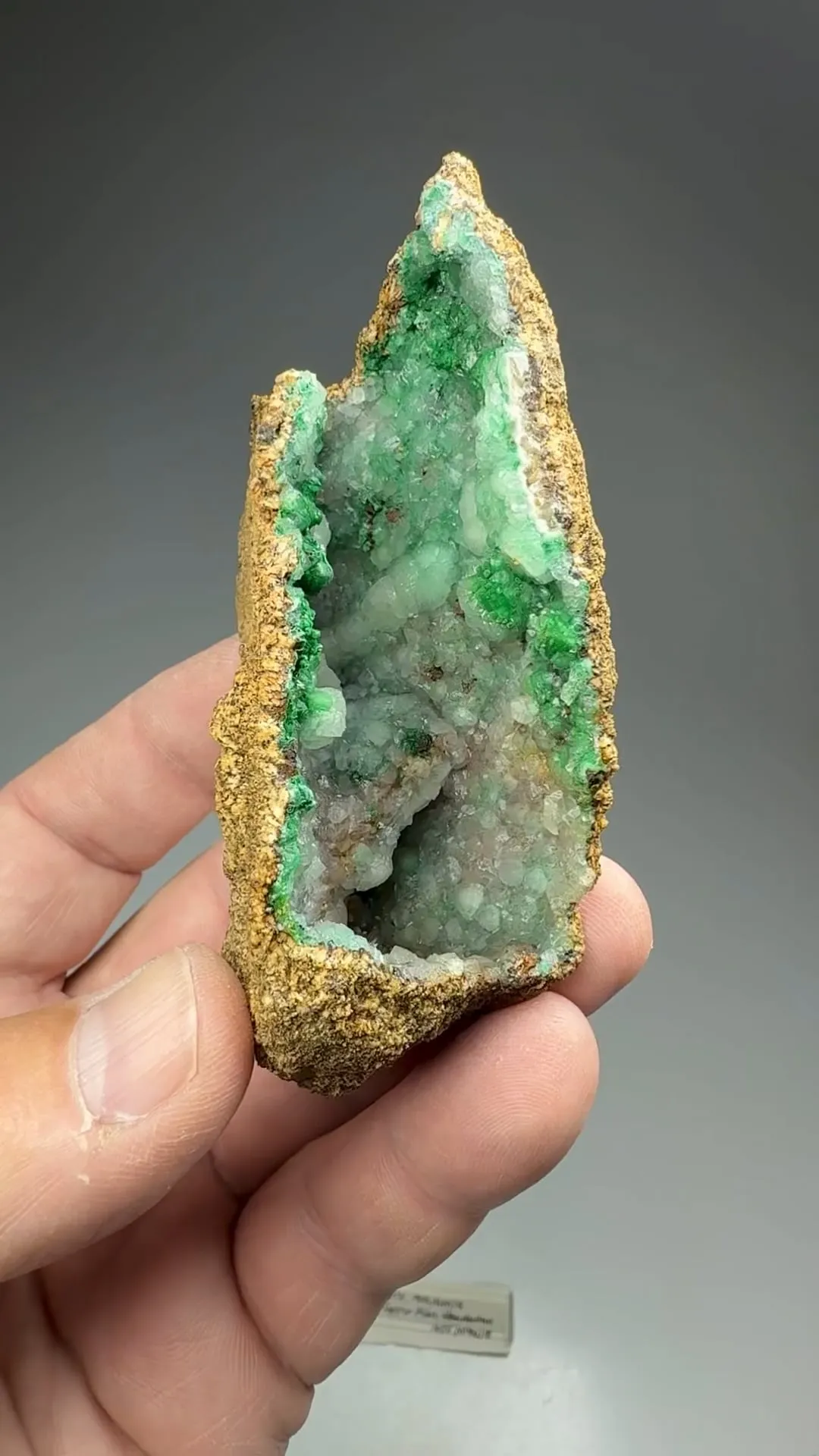 Malachite with Calcite - image 2