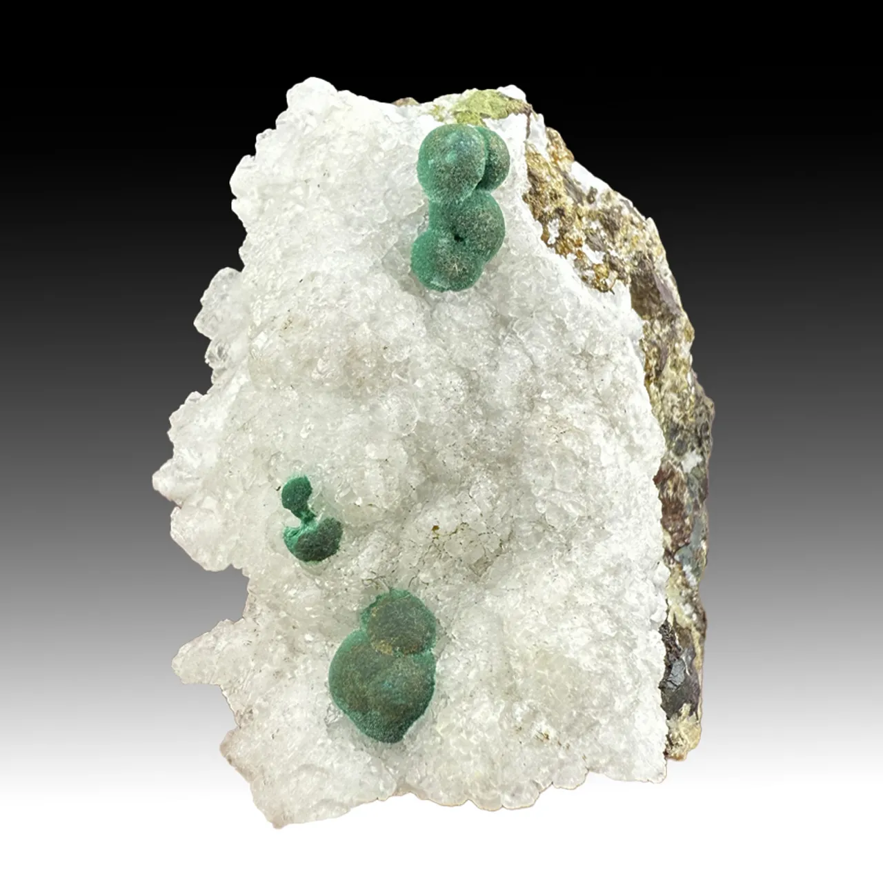 Malachite with Calcite - image 1