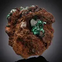 Malachite with Calcite - image 1