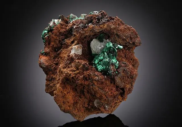Malachite with Calcite - image 1