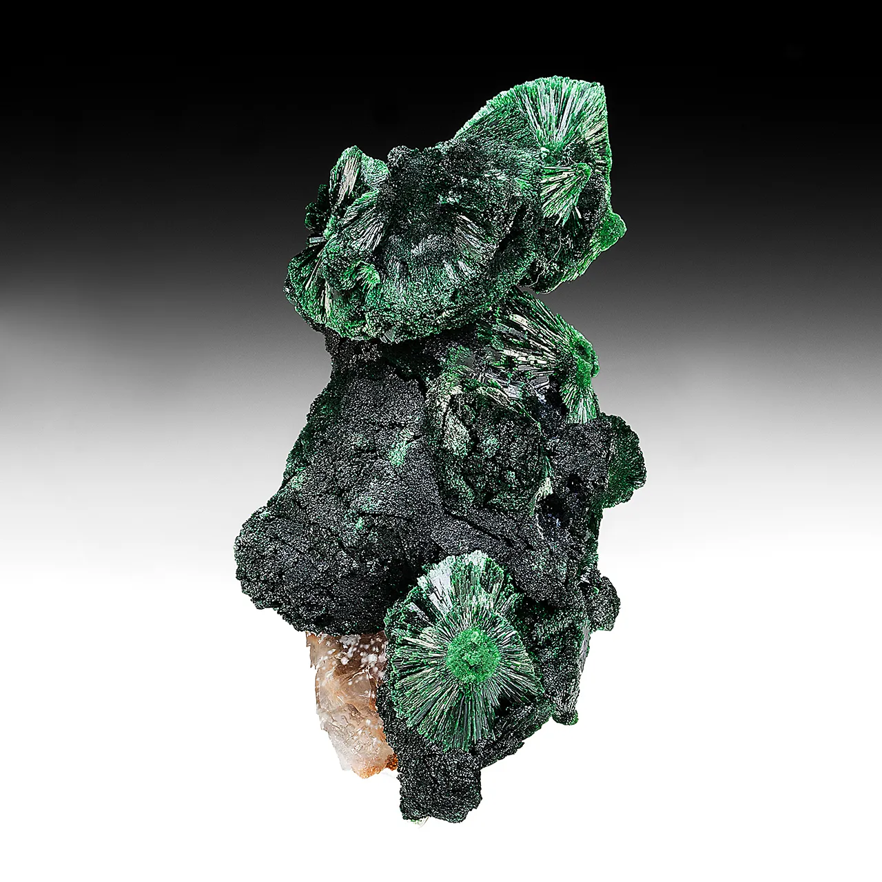 Malachite with Calcite - image 1