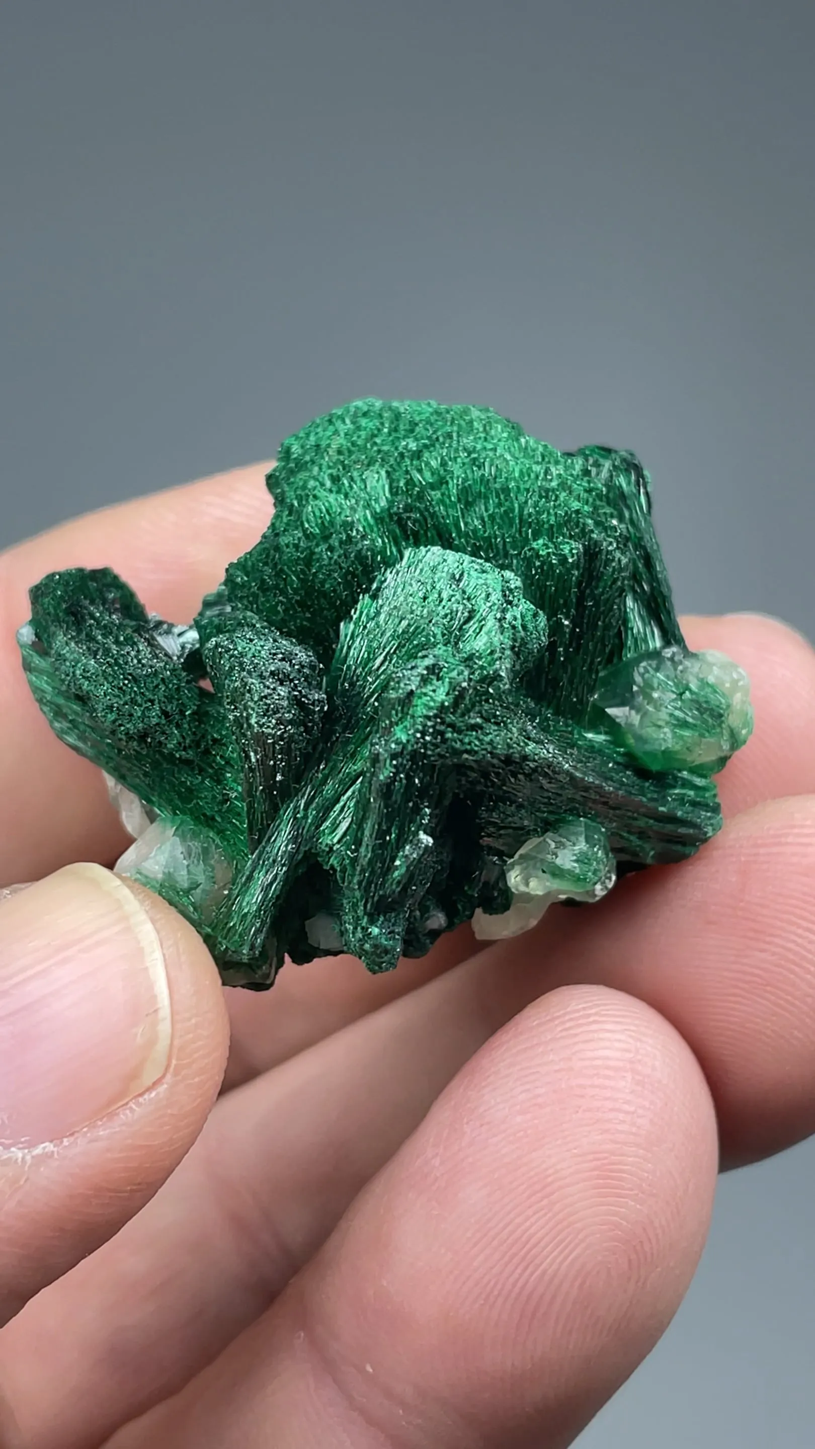 Malachite with Calcite - image 2