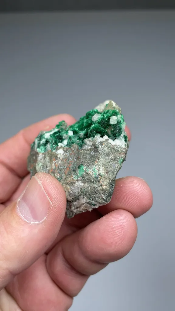 Malachite with Calcite - image 2