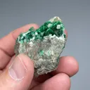 Malachite with Calcite - image 2