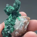 Malachite with Calcite - image 2