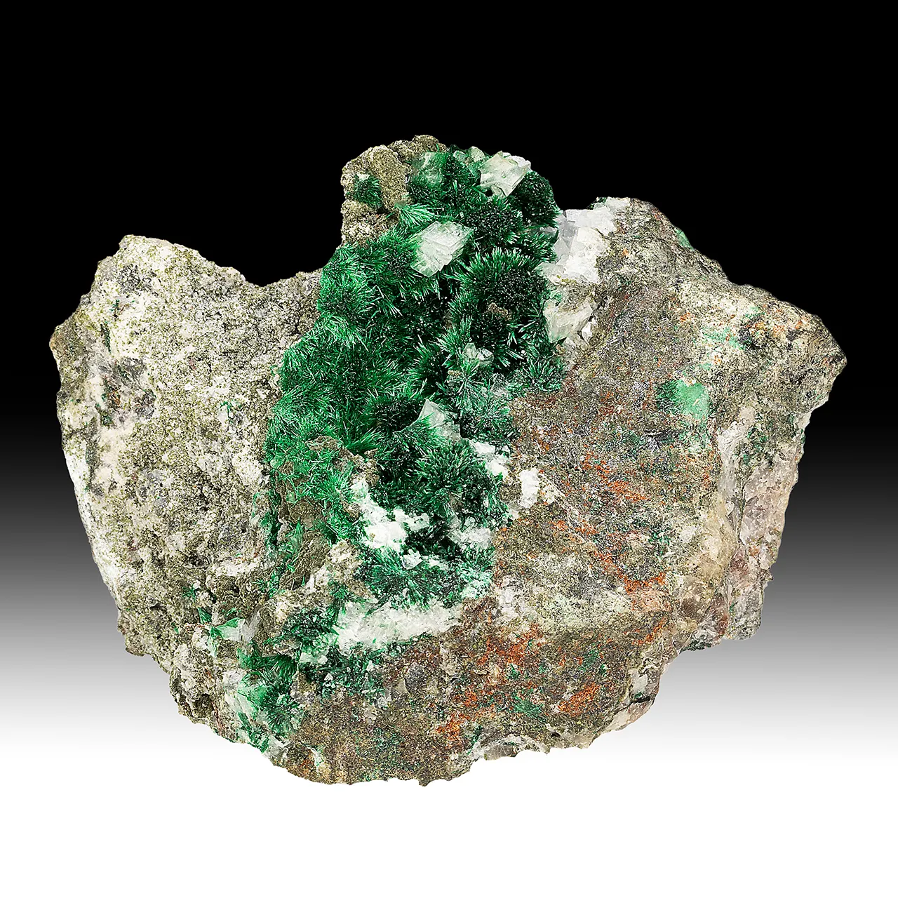 Malachite with Calcite - image 1