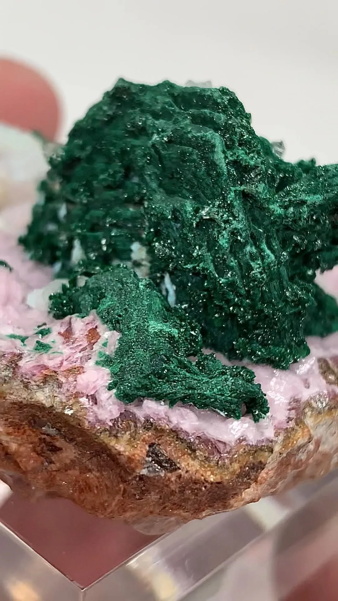 Malachite with Calcite - image 2