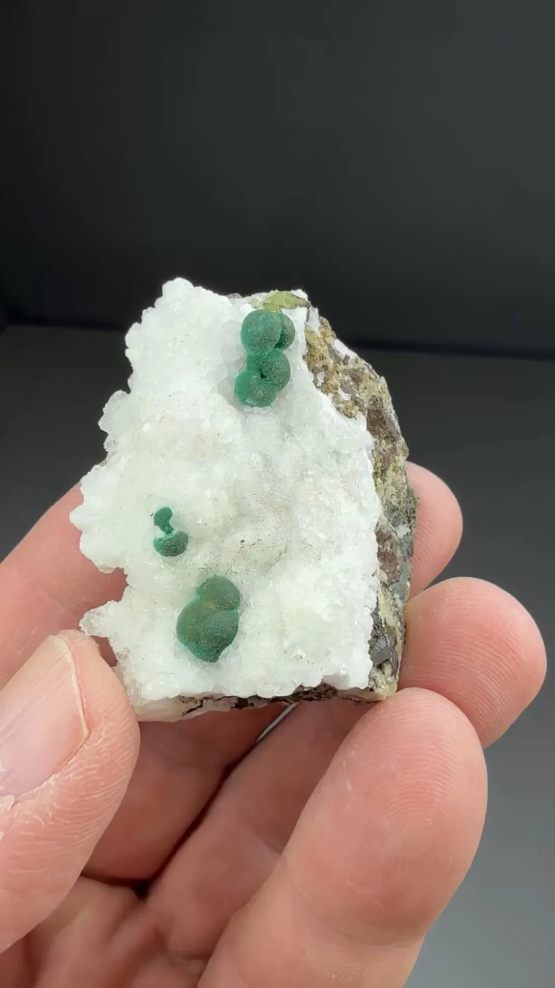 Malachite with Calcite - image 2