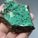 Malachite with Calcite - image 2