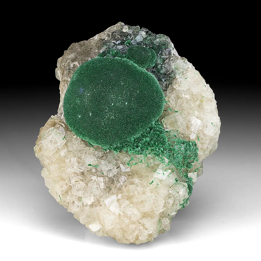 Malachite with Calcite image