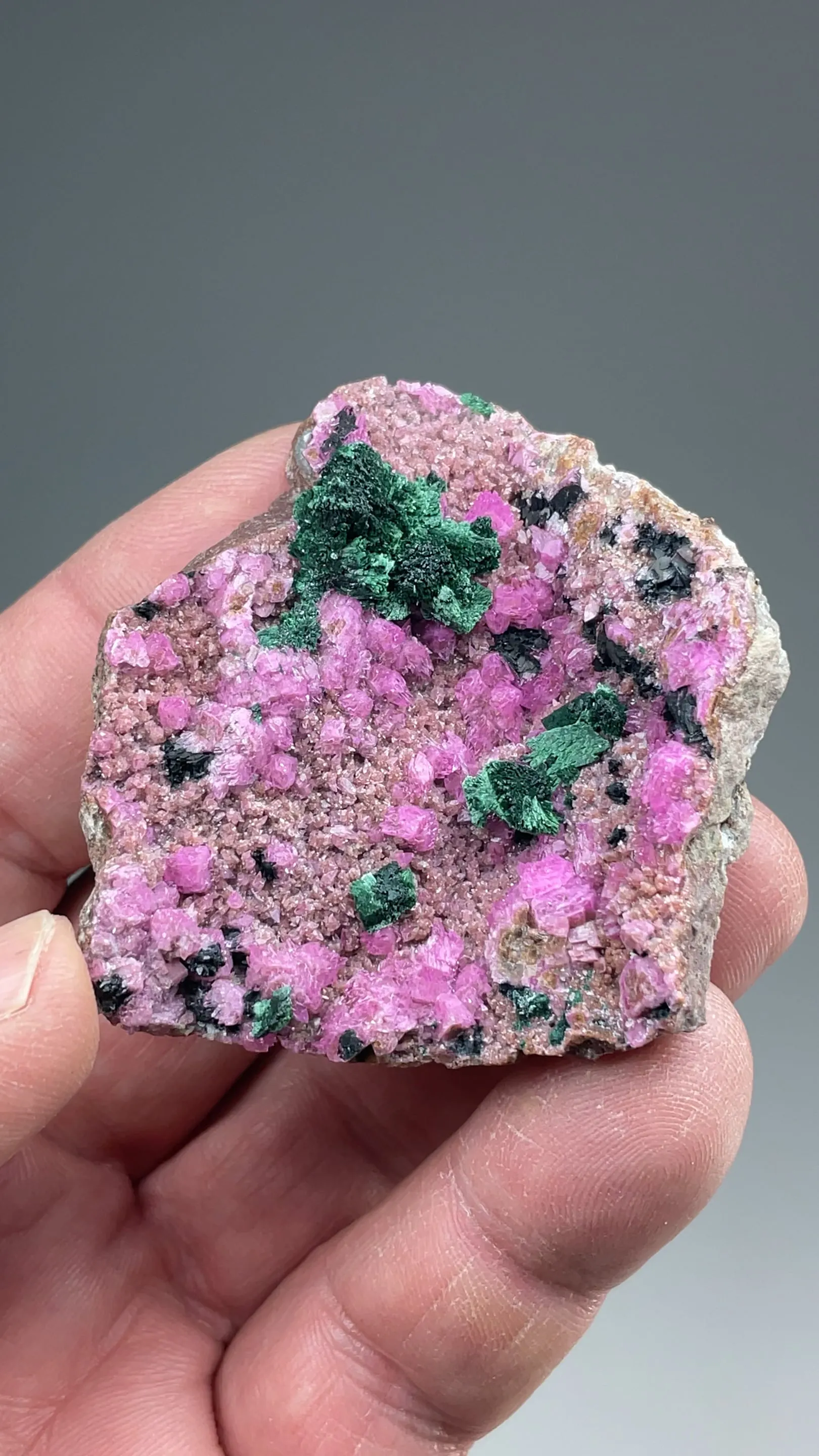 Malachite with Calcite - image 2