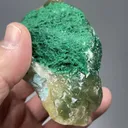 Malachite with Calcite - image 2