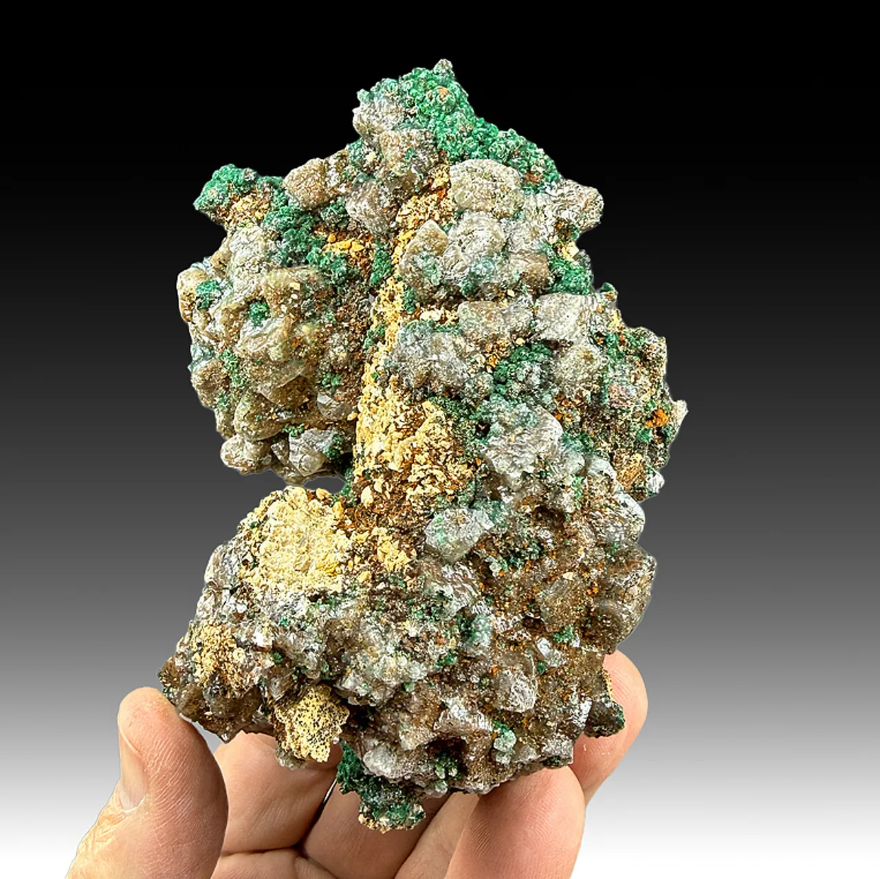 Malachite with Calcite, Dolomite - image 1