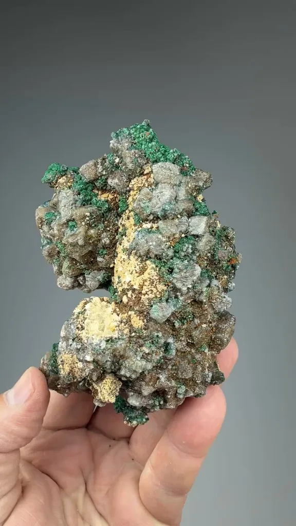 Malachite with Calcite, Dolomite - image 2