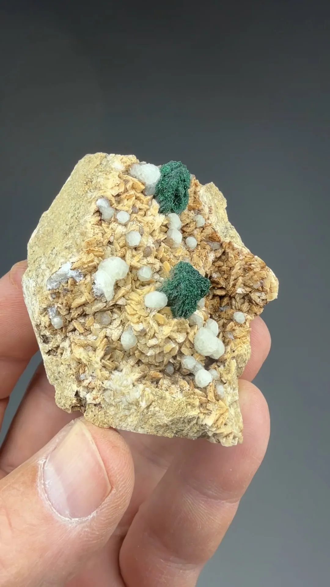 Malachite with Calcite, Dolomite - image 2