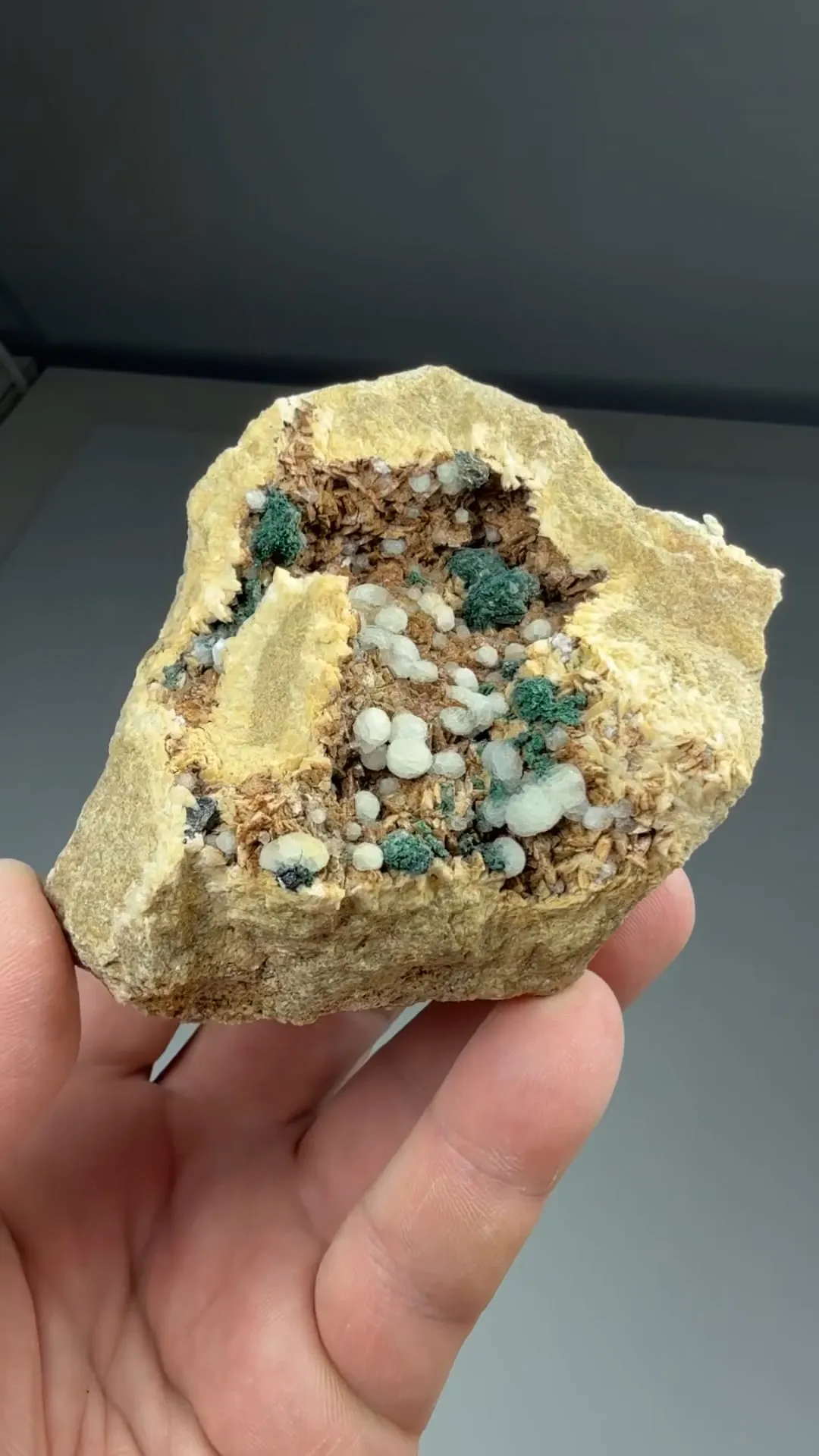 Malachite with Calcite, Dolomite - image 2