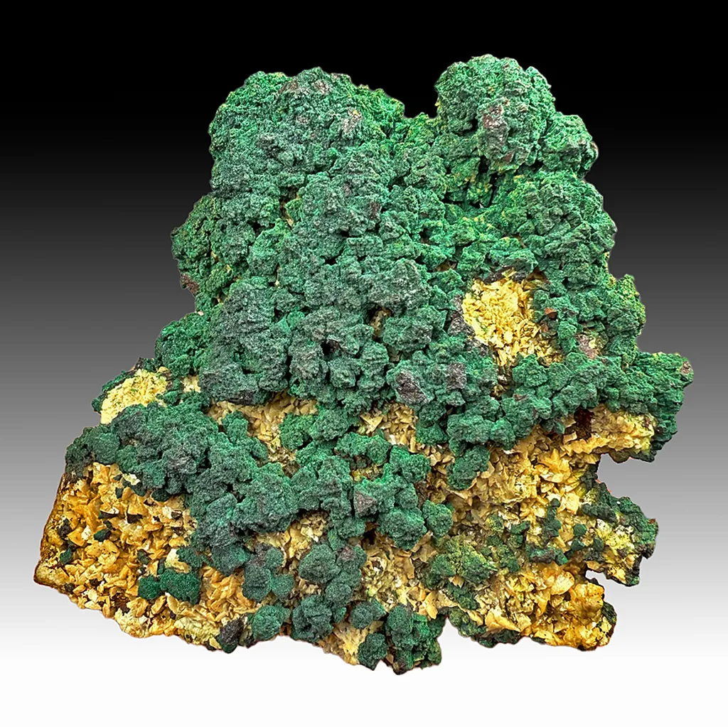 Malachite with Chalcopyrite, Dolomite image