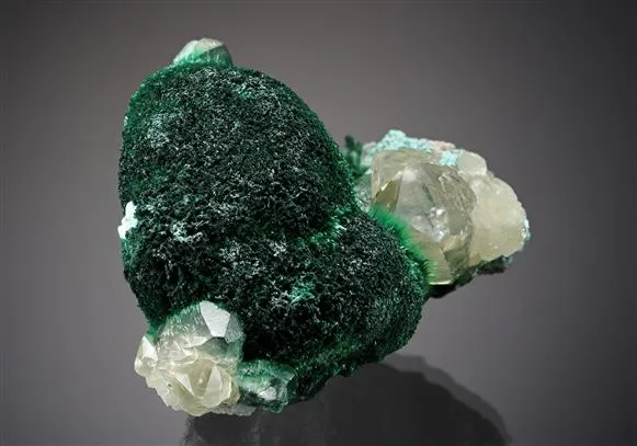 Malachite with Chrysocolla and Calcite - image 1