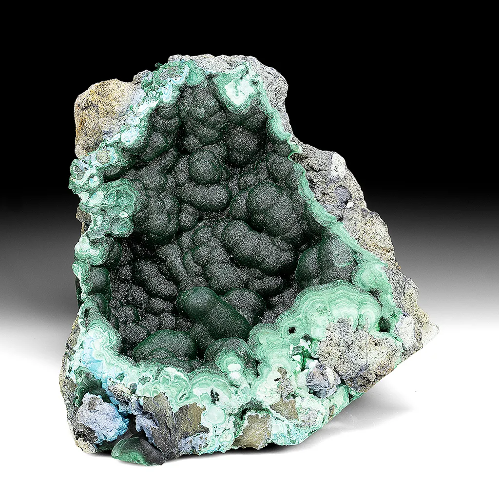 Malachite with Chrysocolla image