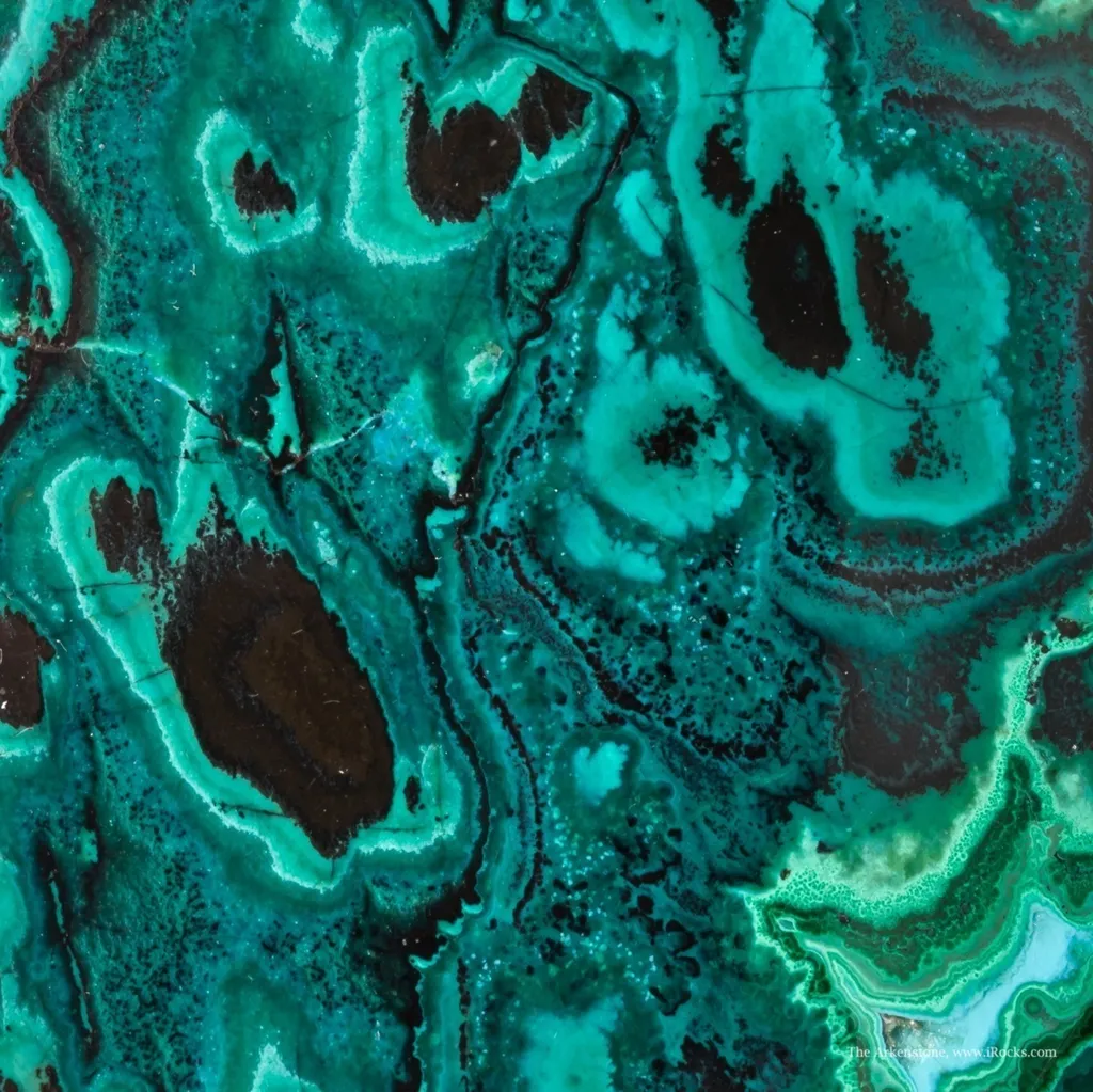 Malachite With Chrysocolla (Polished) - image 2