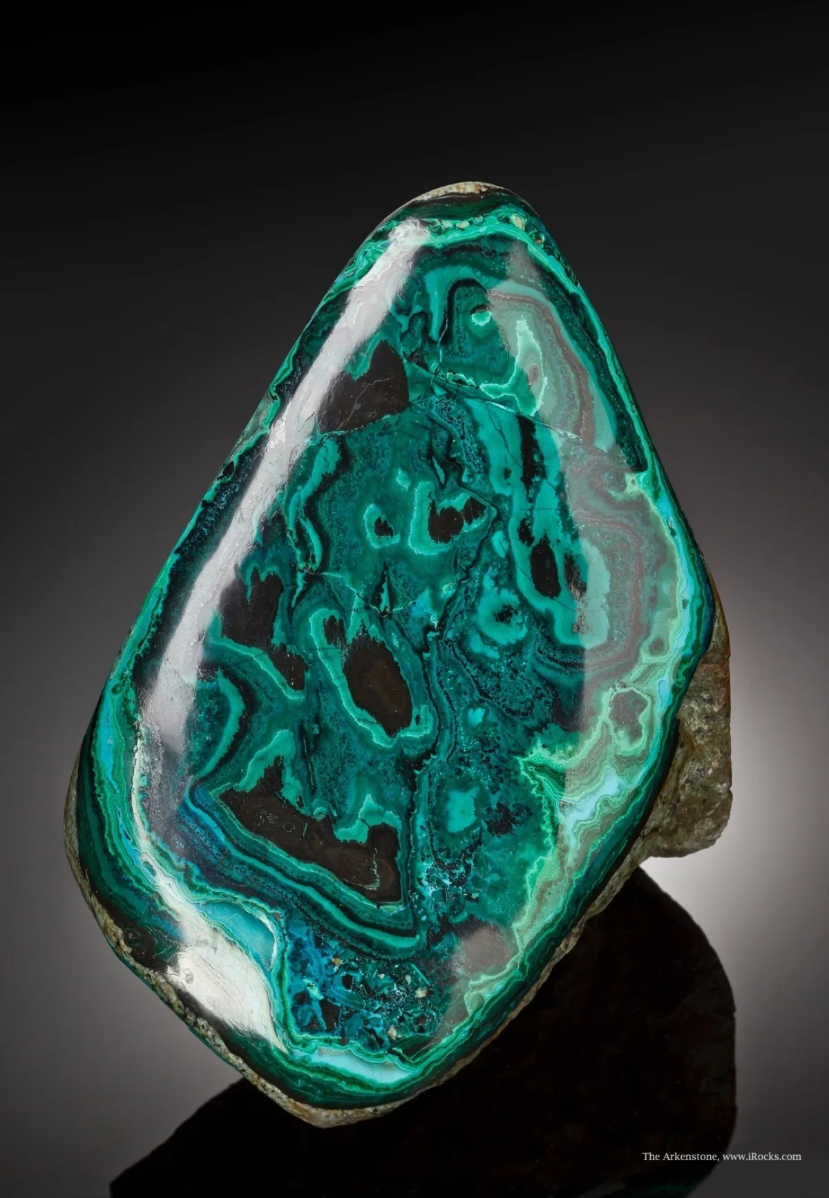 Malachite With Chrysocolla (Polished) - image 1