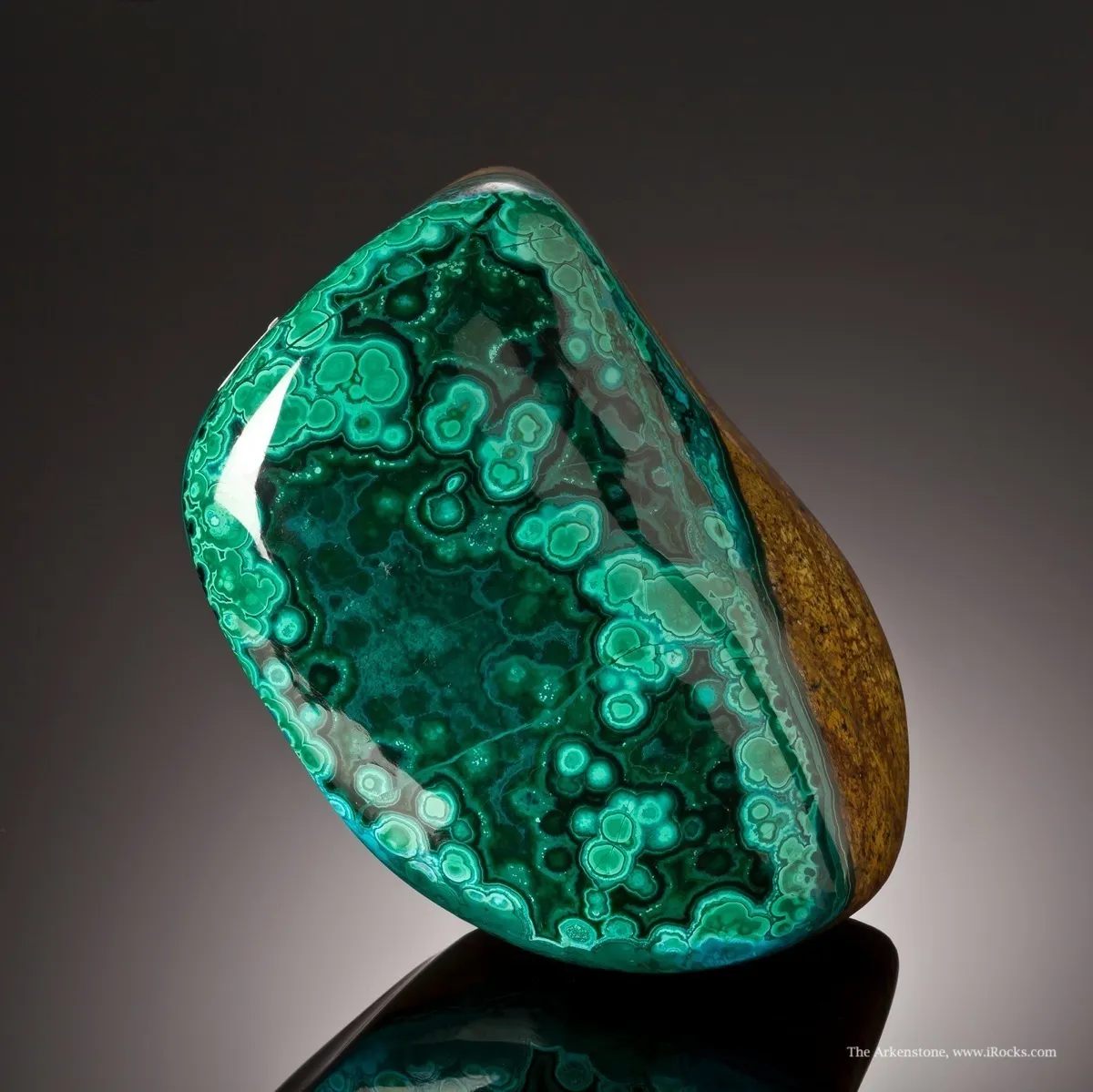 Malachite With Chrysocolla (Polished) - image 2